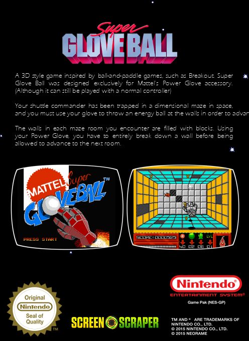 Super Glove Ball - Dos