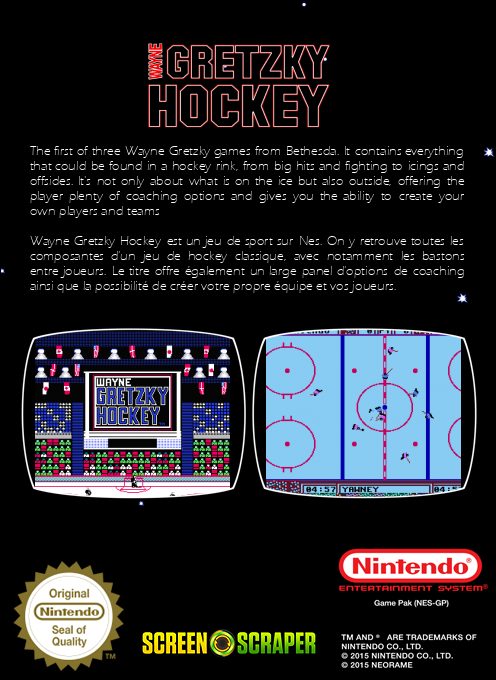 Wayne Gretzky Hockey - Dos