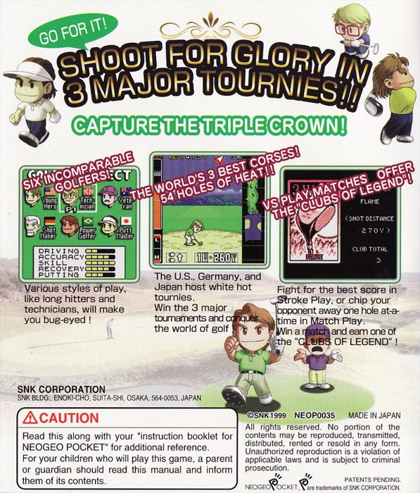 Neo Turf Masters - Dos