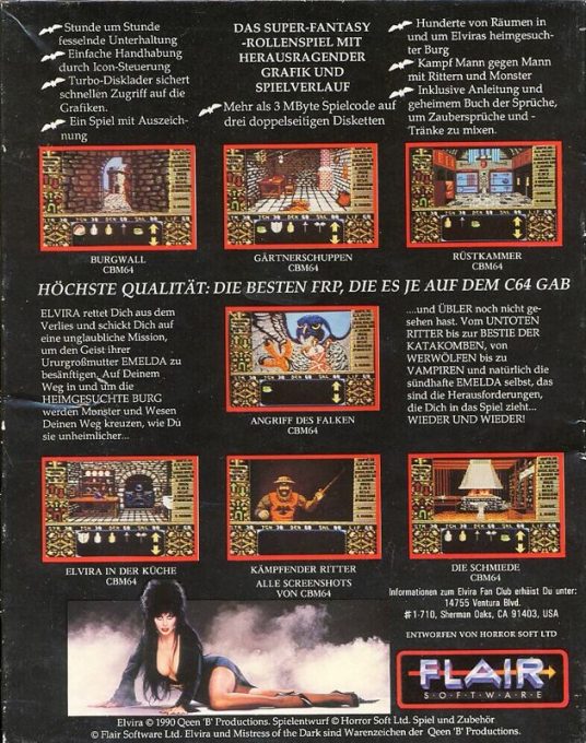 Elvira : Mistress of the Dark - Dos