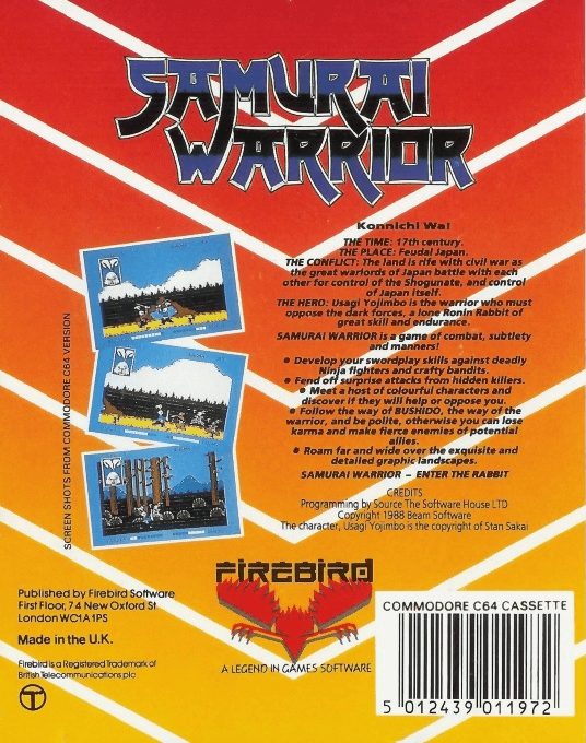 Samurai Warrior - The Battles Of Usaji Yojimbo - Dos