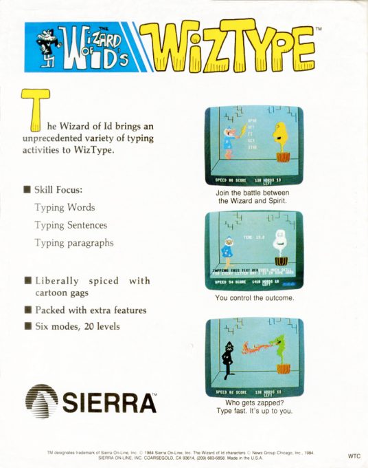 Wizard of Id's WizType dos