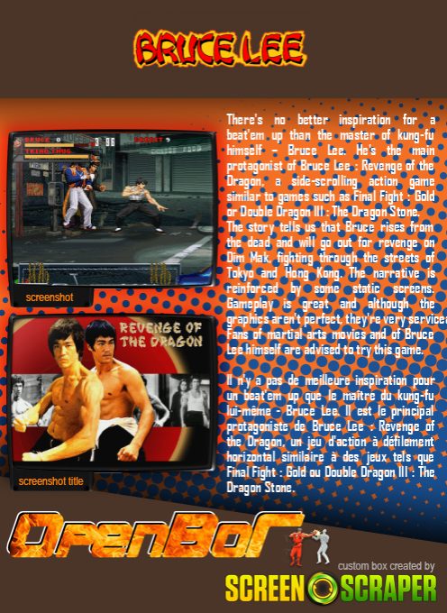 Bruce Lee - Revenge Of The Dragon - Dos