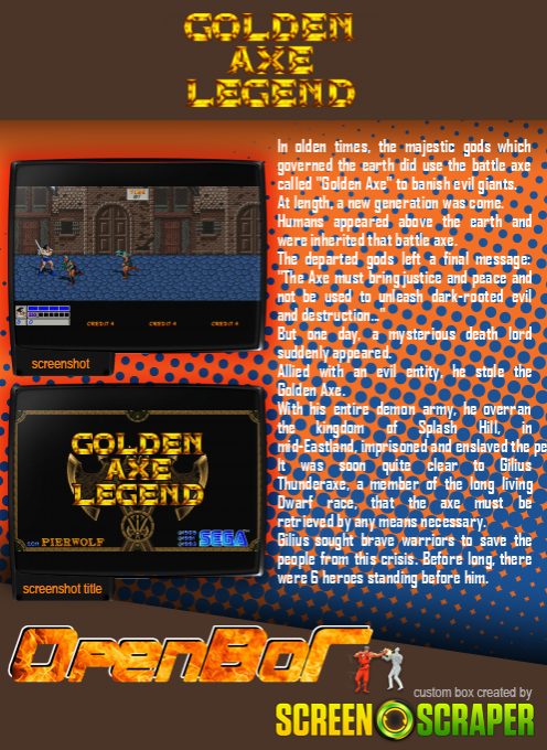 Golden Axe Legend - Dos