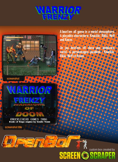 Warrior Frenzy - Dos