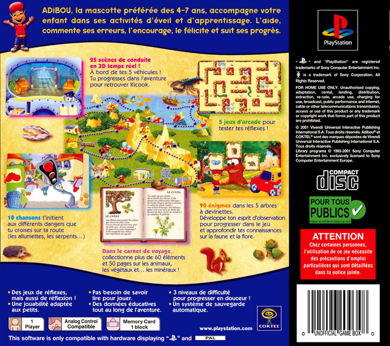 Adibou et L'Ombre Verte - Dos