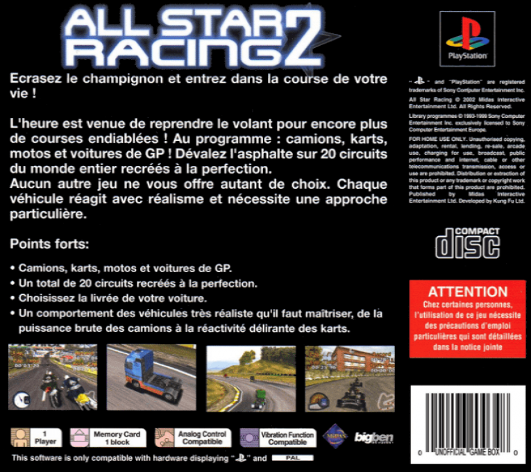 All Star Racing - Dos