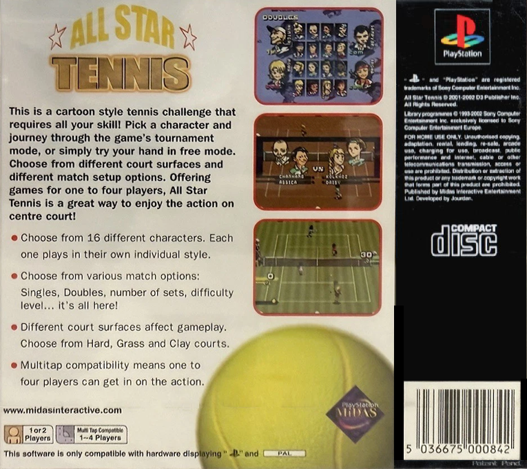 All Star Tennis dos