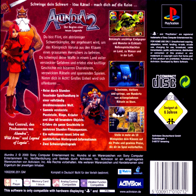 Alundra 2 - Der Beginn einer neuen Legende dos