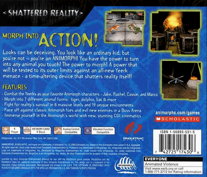 Animorphs : Shattered Reality - Dos