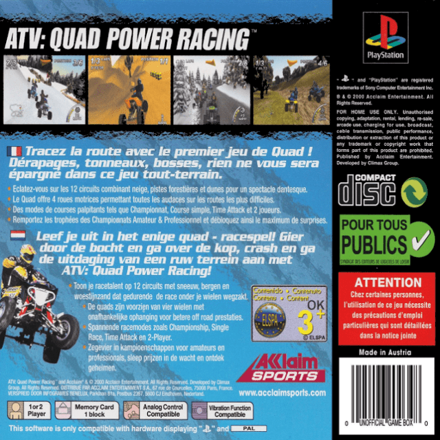 ATV : Quad Power Racing - Dos