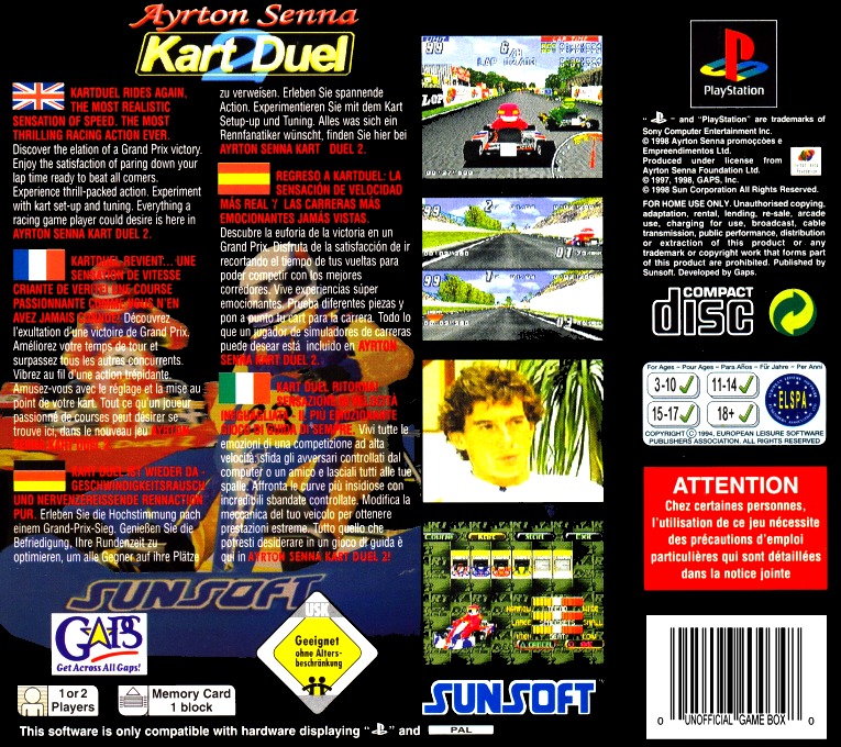 Ayrton Senna Kart Duel - Dos
