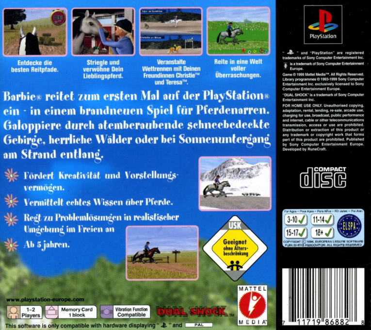 Barbie : Aventure Equestre - Dos