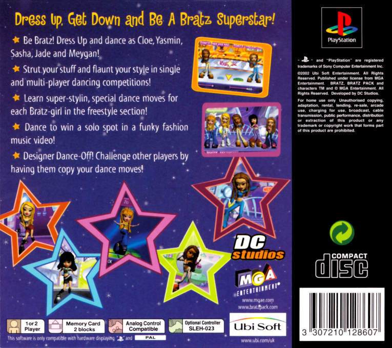Bratz : Dress Up, Get Down and Be a Bratz Superstar! - Dos