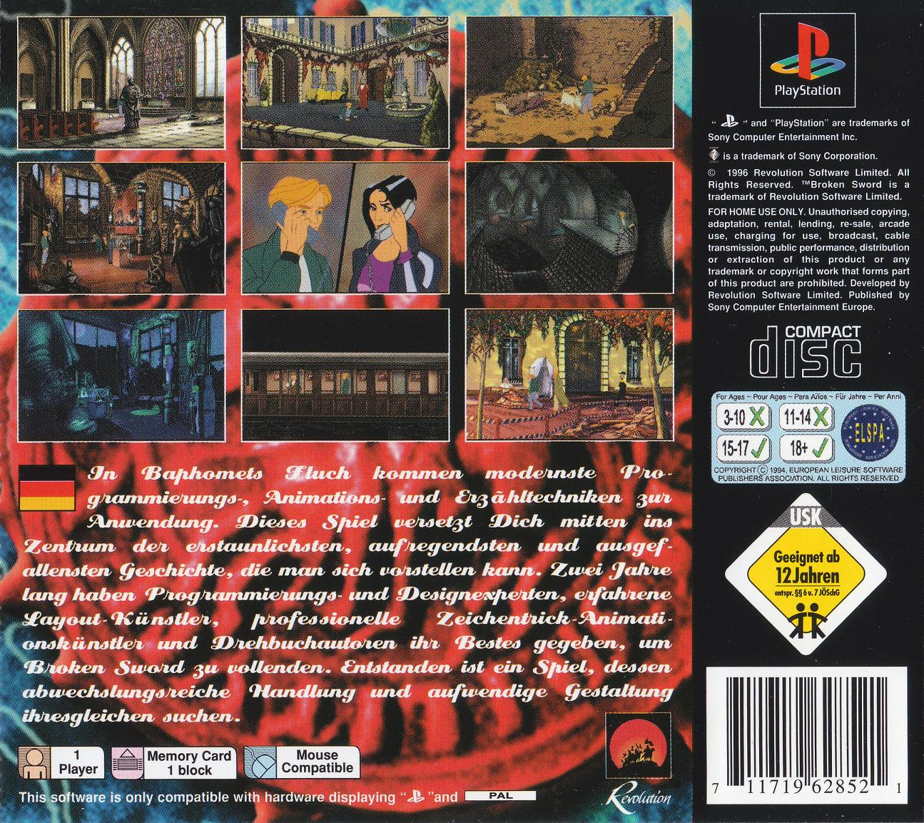 Broken Sword - The Shadow of the Templars dos