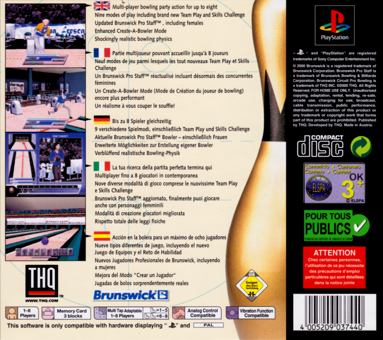 Brunswick Circuit Pro Bowling 2 dos