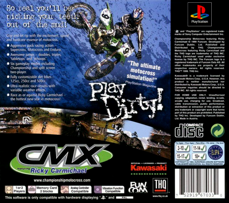 Championship Motocross 2001 featuring Ricky Carmichael - Dos