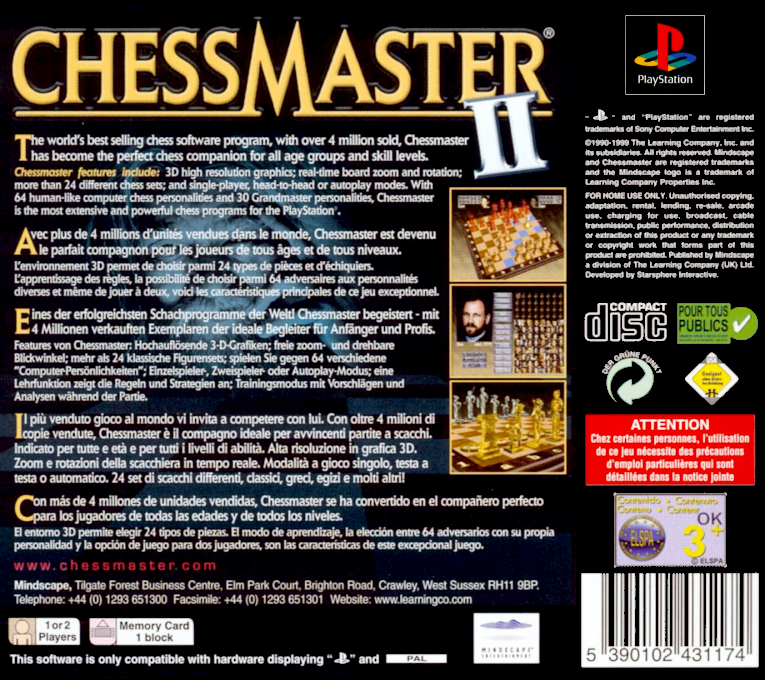 Chessmaster II - Dos
