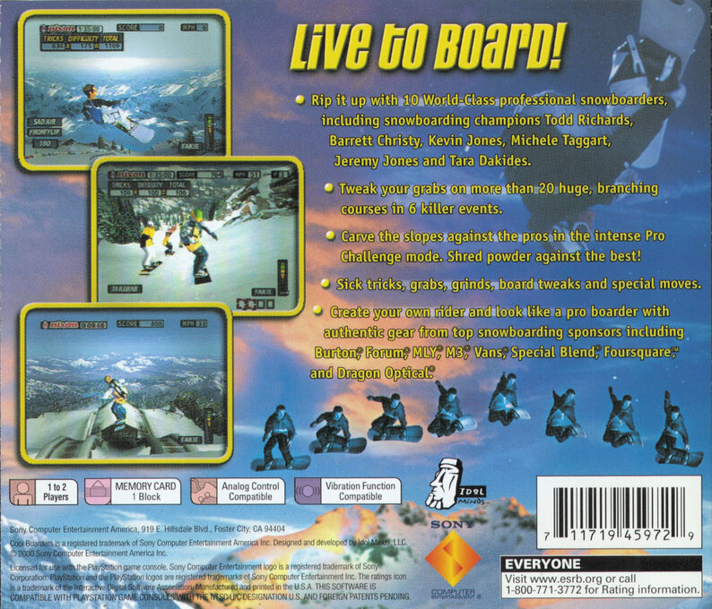 Cool Boarders 2001 - Dos