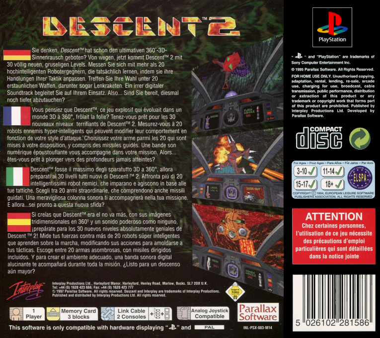 Descent II dos