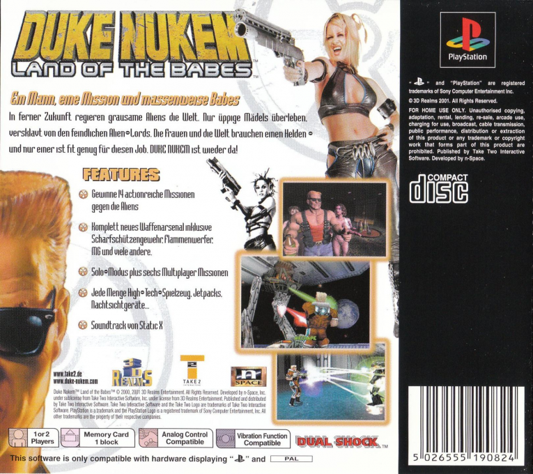Duke Nukem : Land of the Babes - Dos