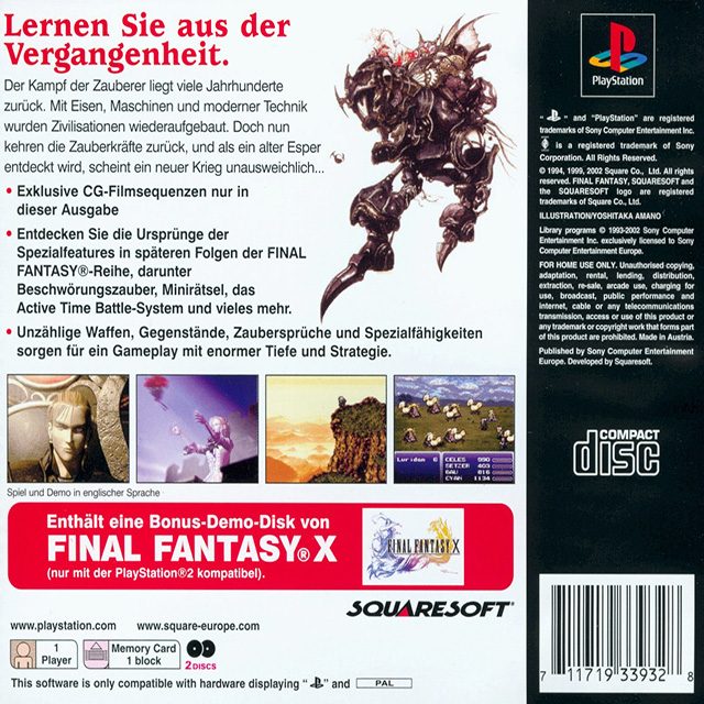 Final Fantasy Anthology : Final Fantasy VI dos