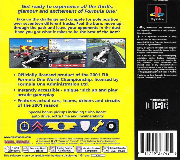 Formula One Arcade - Dos