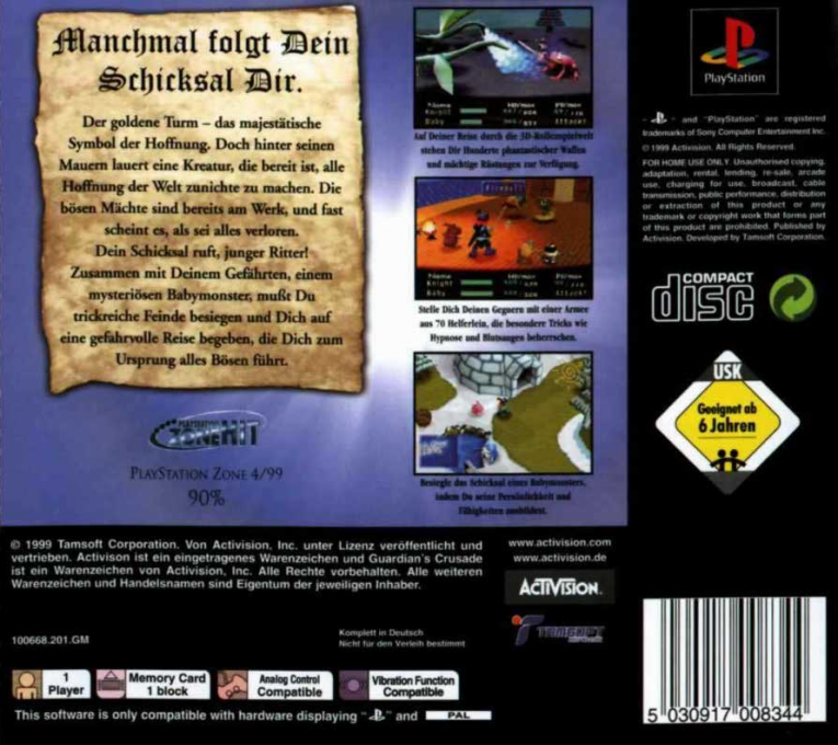 Guardian's Crusade - Dos