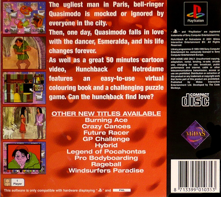 Hunchback Of Notredame - Dos