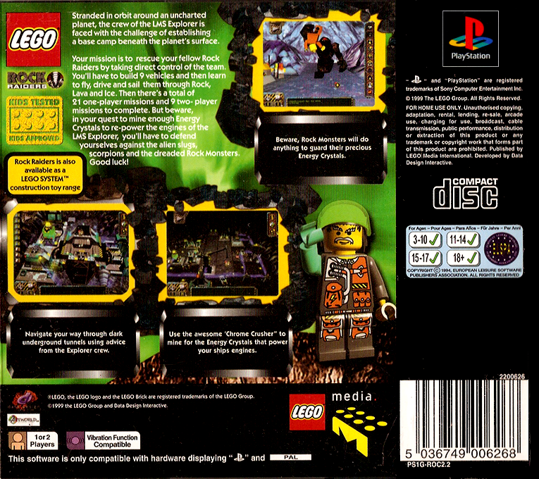 LEGO Rock Raiders - Dos