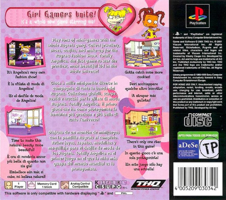 Les Razmoket - 100% Angelica - Dos