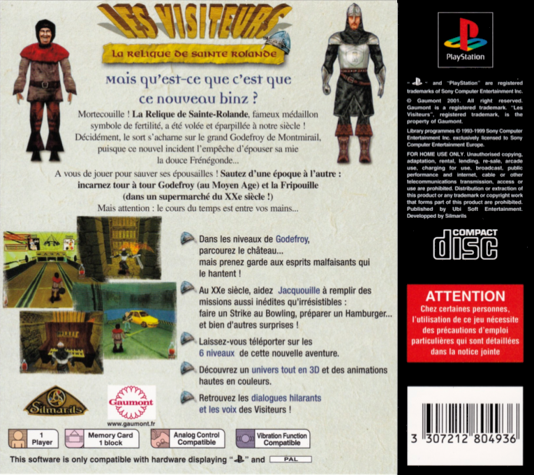 Les Visiteurs : La Relique de Sainte Rolande dos