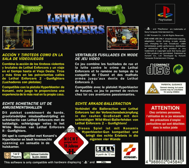 Lethal Enforcers I & II - Dos