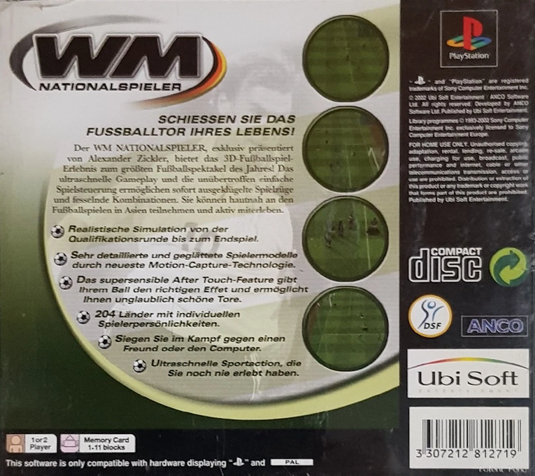 Marcel Desailly Pro Football - Dos