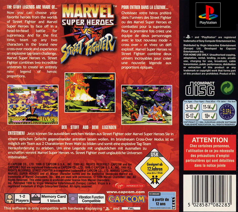 Marvel Super Heroes vs. Street Fighter - Dos