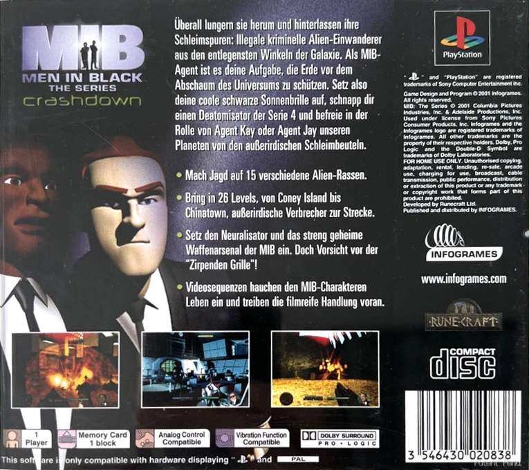 Men in Black : The Series, Crashdown - Dos