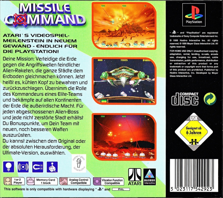 Missile Command - Dos