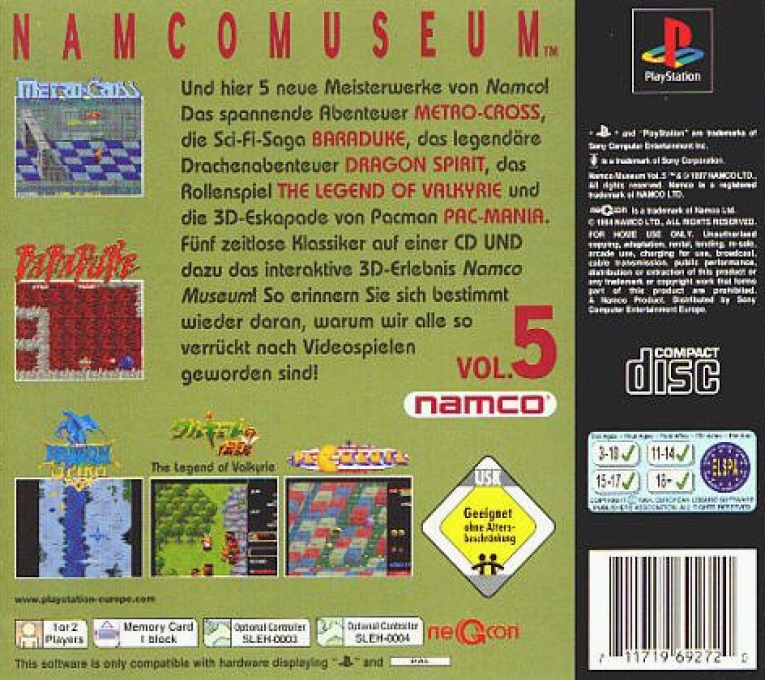 Namco Museum Vol. 5 dos