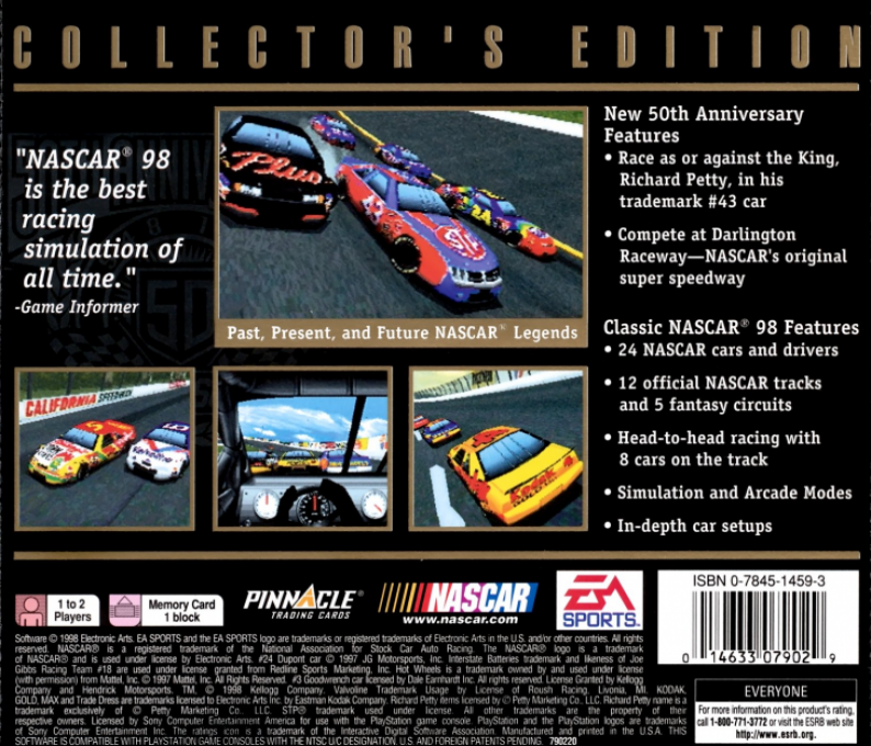 NASCAR 98 Collector's Edition - Dos