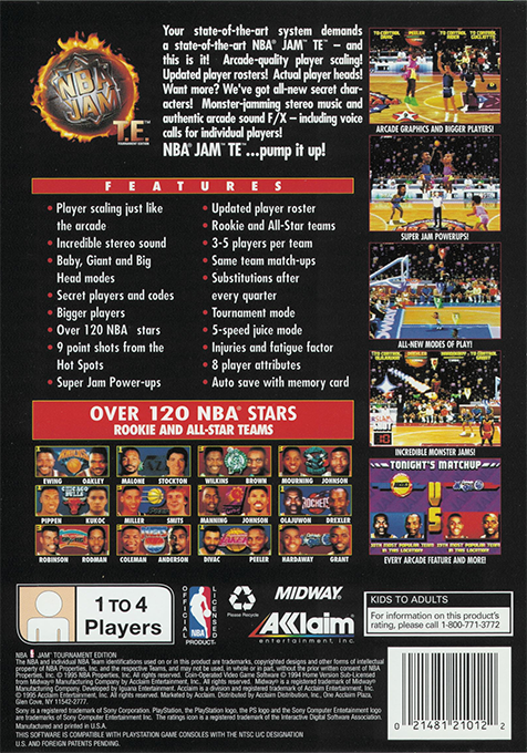 NBA Jam Tournament Edition - Dos