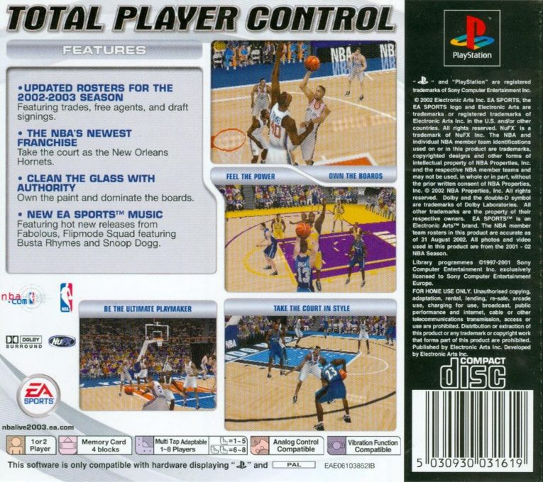 NBA Live 2003 dos