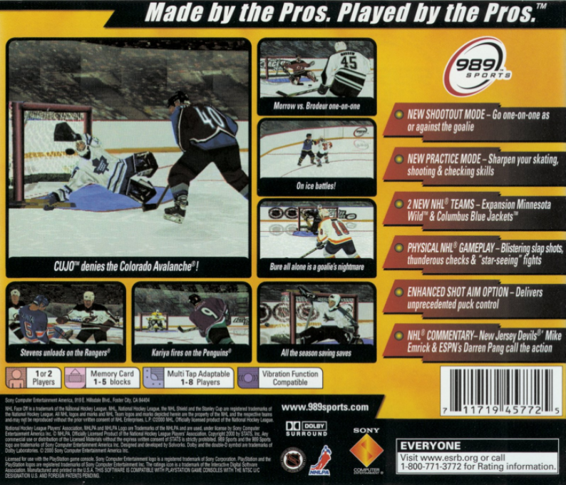 NHL FaceOff 2000 - Dos