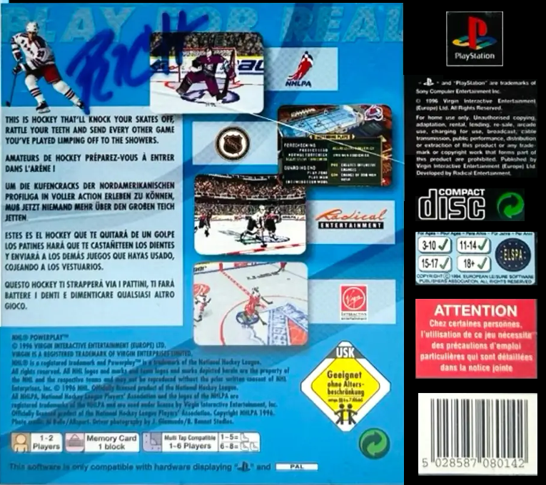 NHL Powerplay '96 - Dos