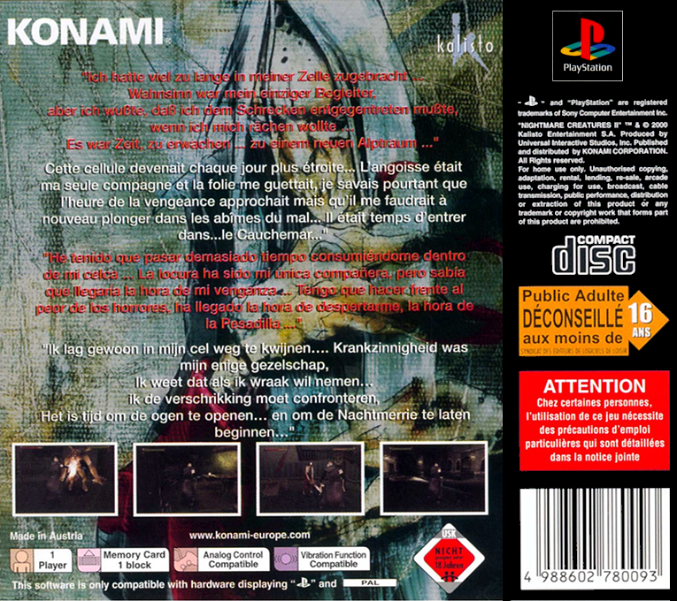 Nightmare Creatures - Dos