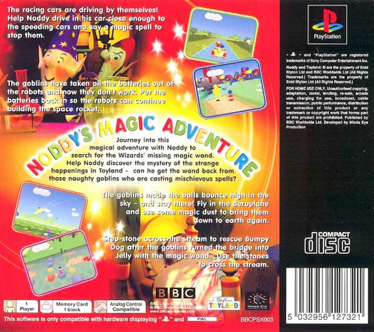 Oui-Oui : L'aventure Magique - Dos