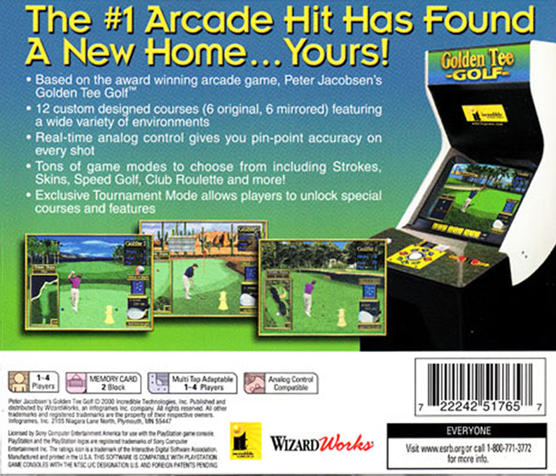 Peter Jacobsen's Golden Tee Golf - Dos