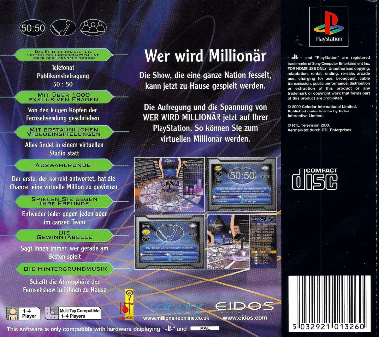 Qui Veut Gagner des Millions ? - Dos