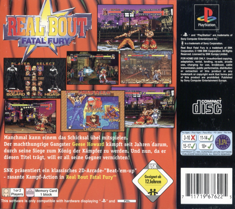 Real Bout Fatal Fury - Dos