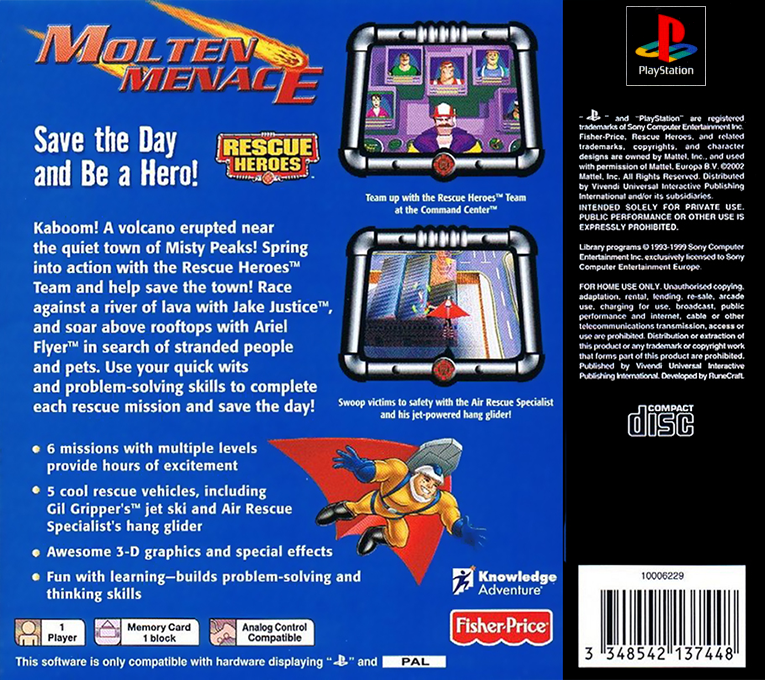 Rescue Heroes : Molten Menace - Dos