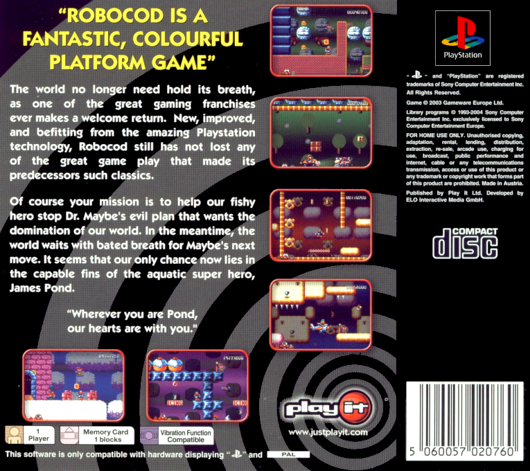 Robocod - James Pond 2 - Dos